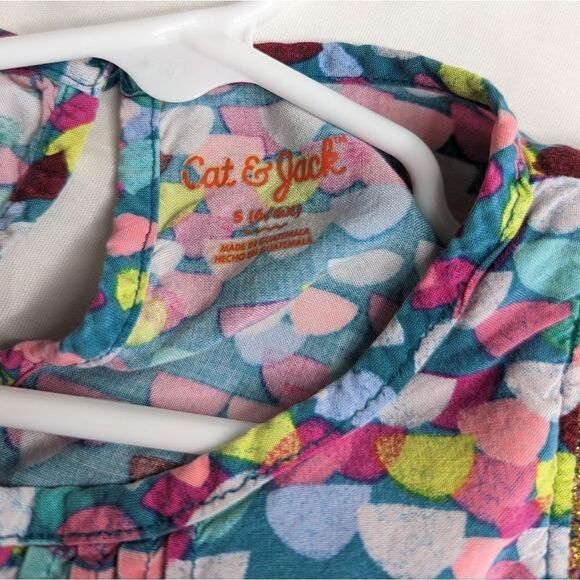 Cat & Jack Colorful Dress Small 6/6x - Picture 6 of 8